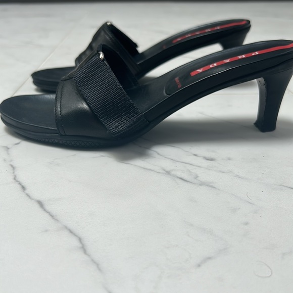 Black Prada sandal heels, size 38 - Picture 2 of 4